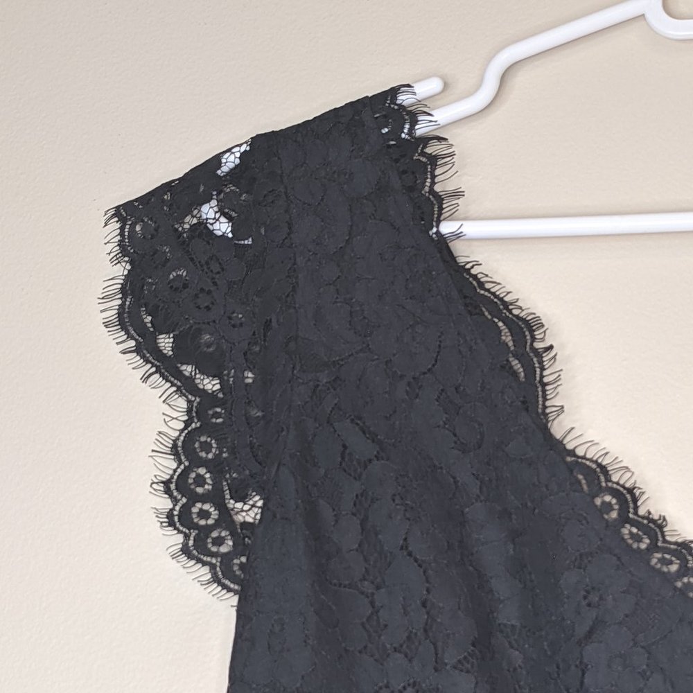 Joie Lebanon Lace Mini Dress Black Size Medium NWT LBD Cocktail Party - Picture 6 of 11